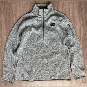 Patagonia Better Sweater Zip Women's Size XL Birch White Gray